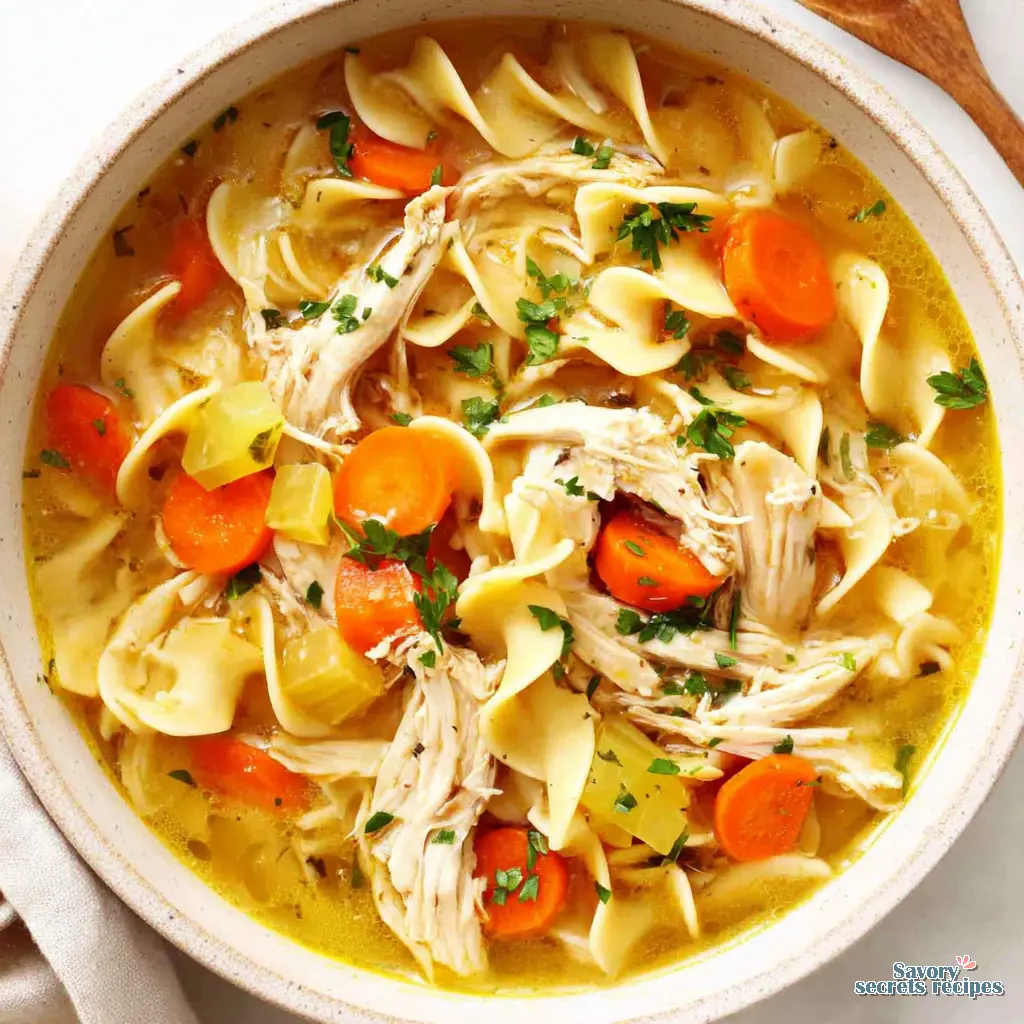 classic chicken noodle soup - variation 4