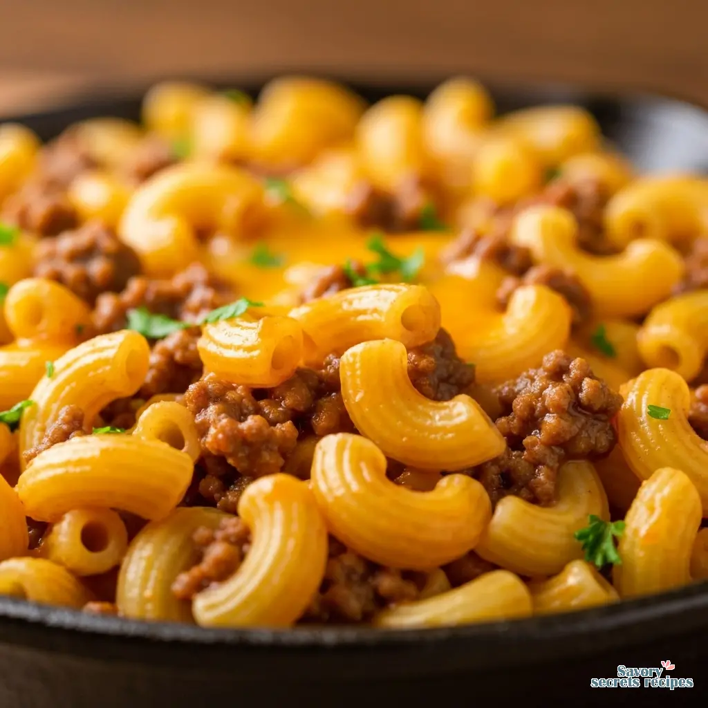 classic chili mac recipe close up