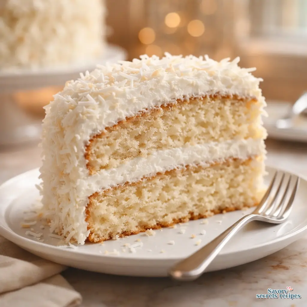 classic coconut cake recipe final presentation