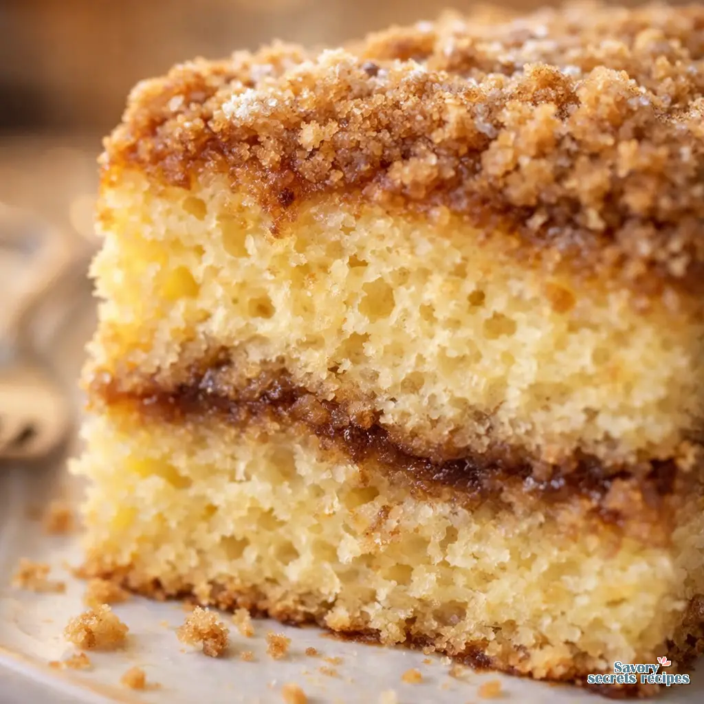 classic coffee cake recipe close up