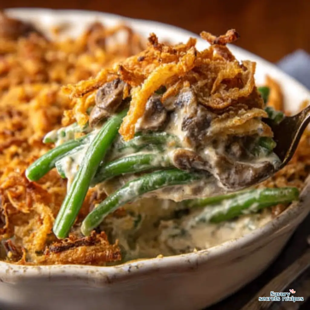 classic green bean casserole final presentation
