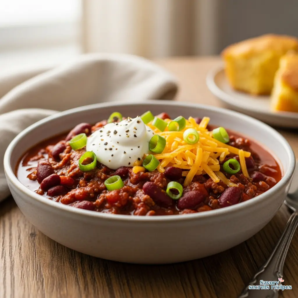 classic instant pot chili final presentation