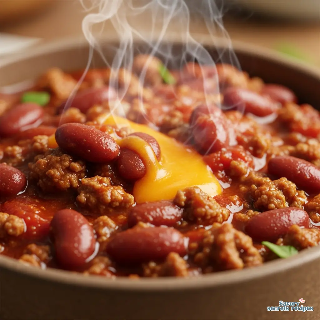 classic instant pot chili close up