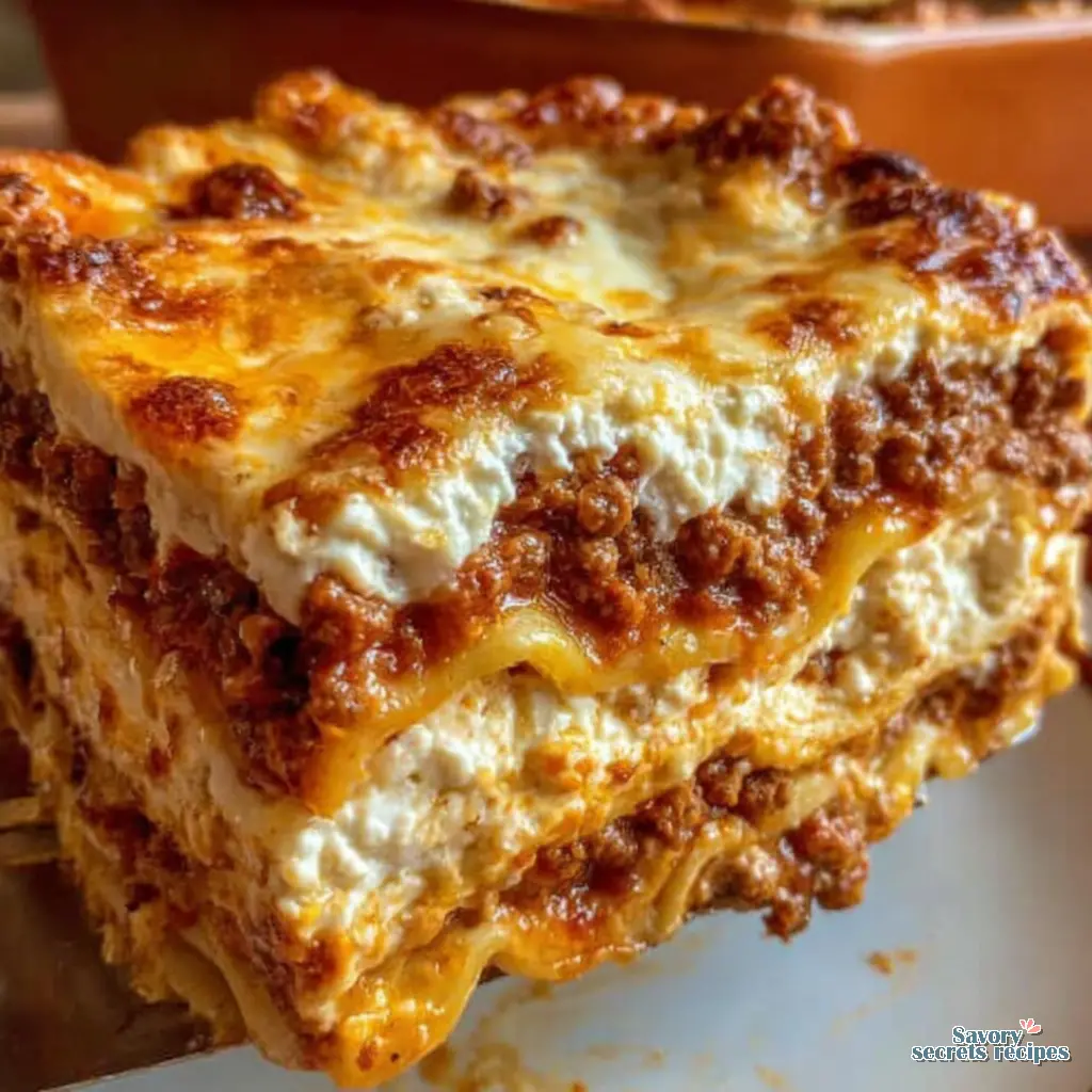 classic lasagna recipe close up