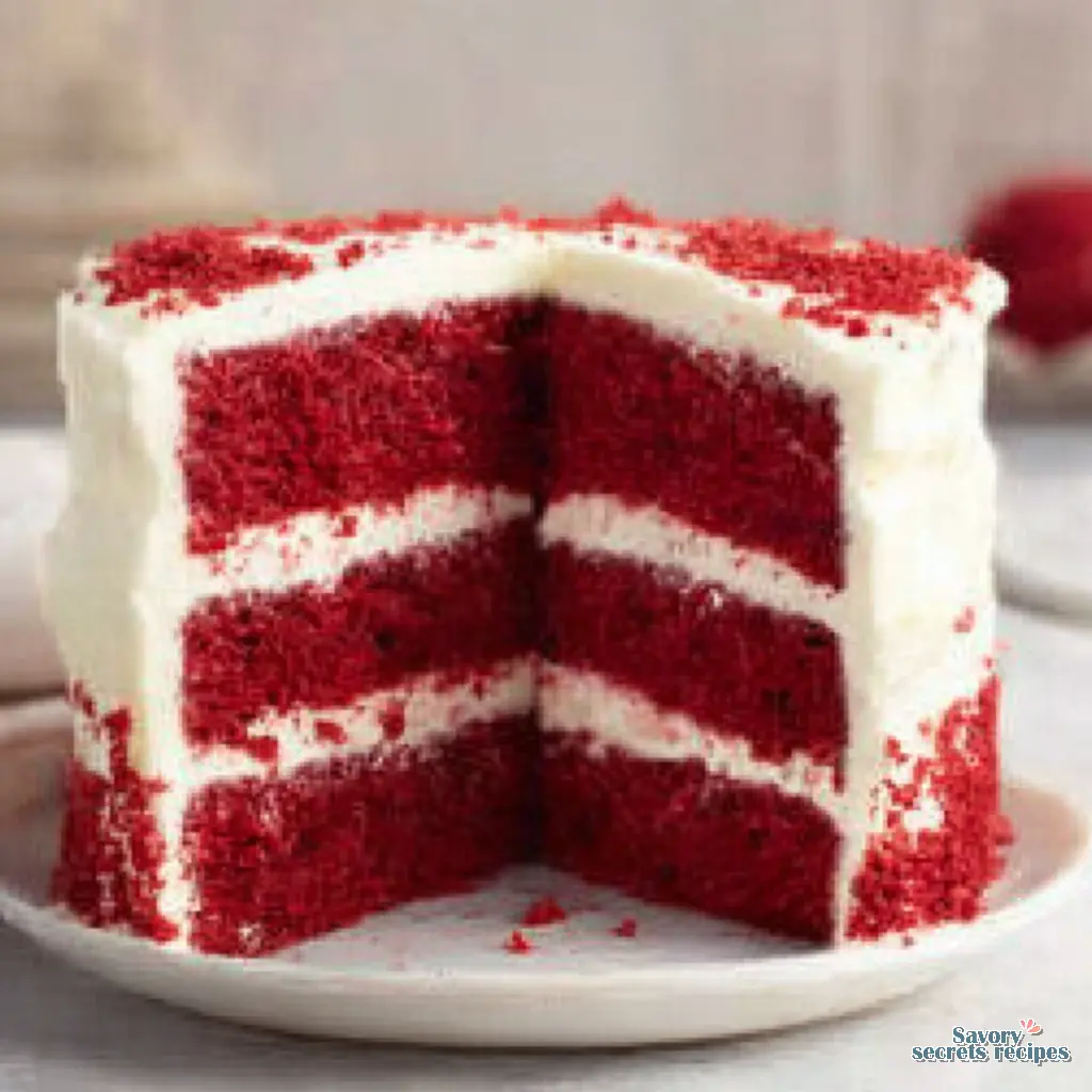 classic red velvet cake final presentation