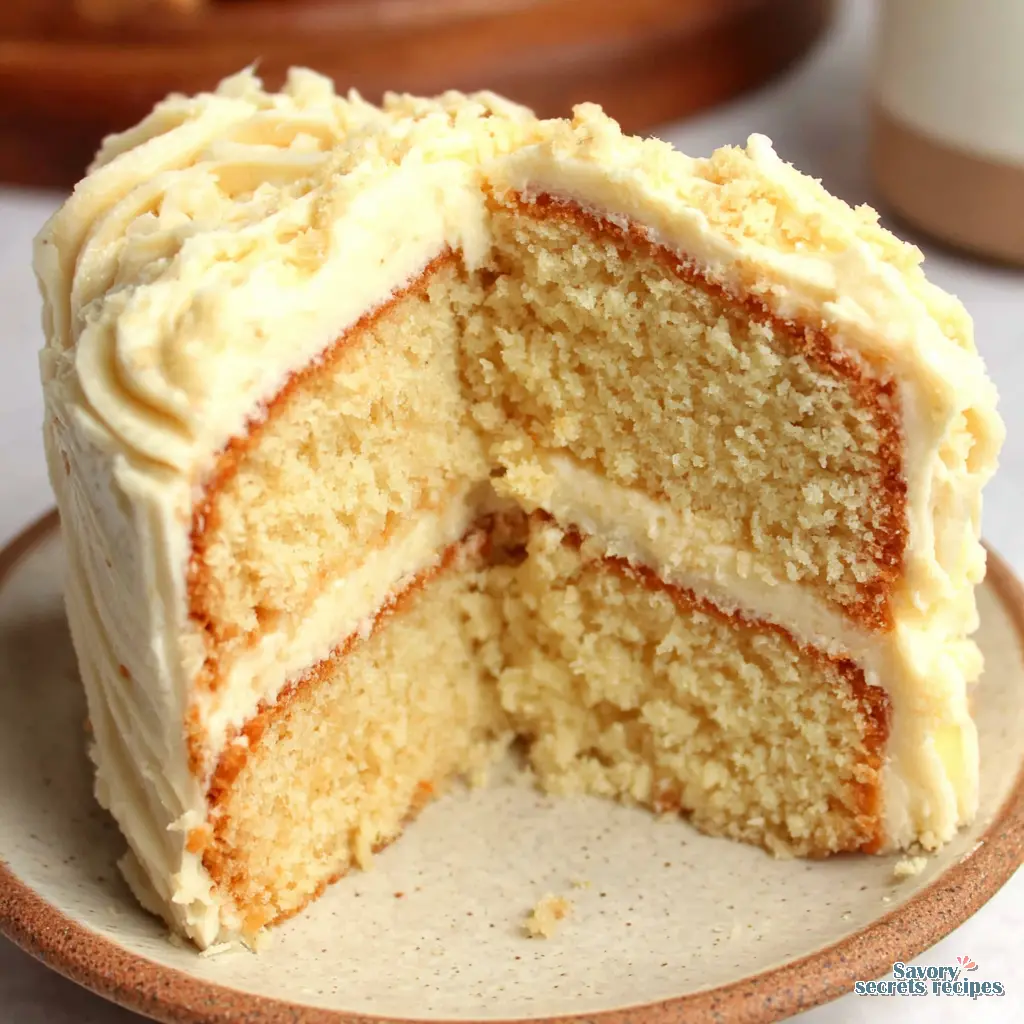 classic vanilla cake final presentation