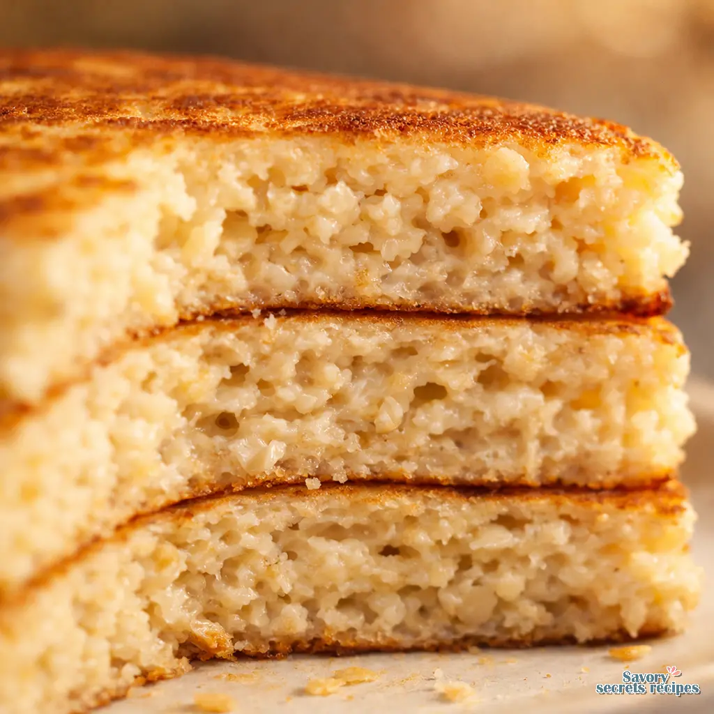 cottage cheese oatmeal pancakes close up