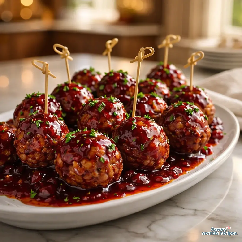 cranberry turkey meatballs final presentation