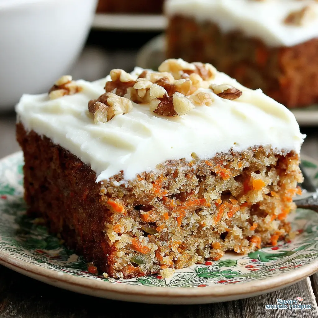 cream cheese carrot cake final presentation