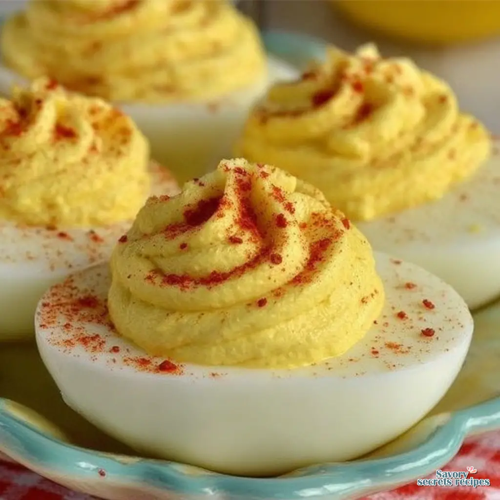 creamy deviled eggs final presentation