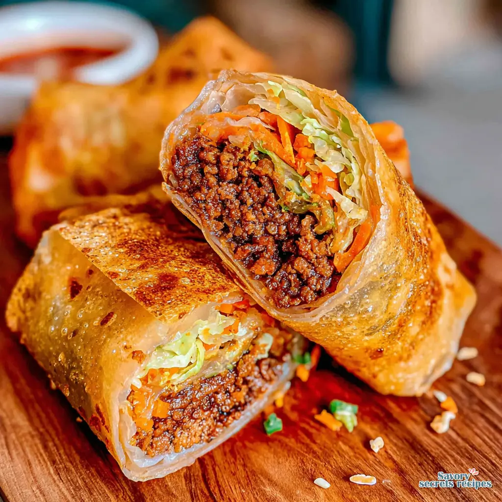 crispy beef rice paper dumplings final presentation