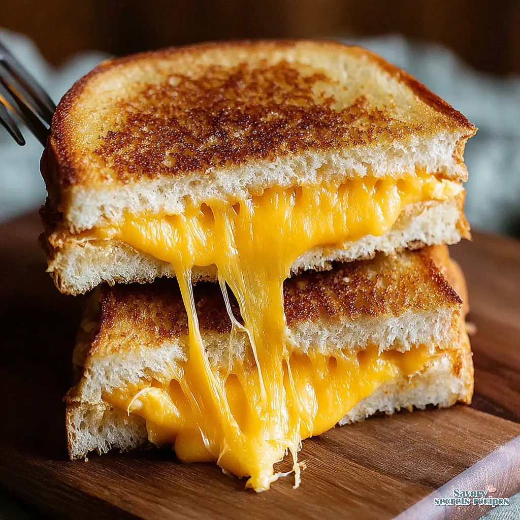 crispy grilled cheese bread close up