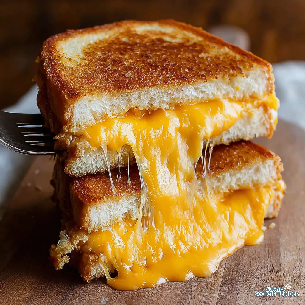 crispy grilled cheese bread in cast iron pan