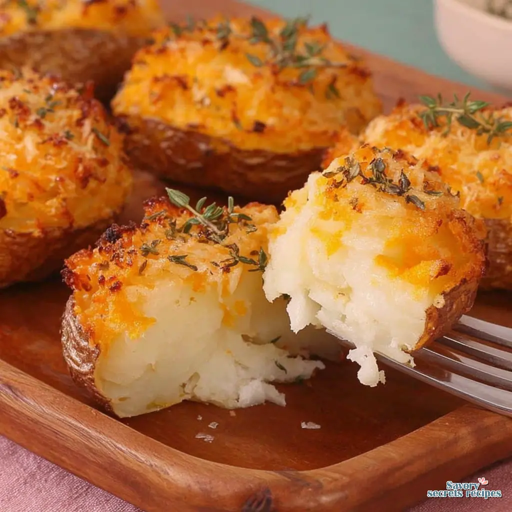 crispy honey parmesan potatoes final presentation