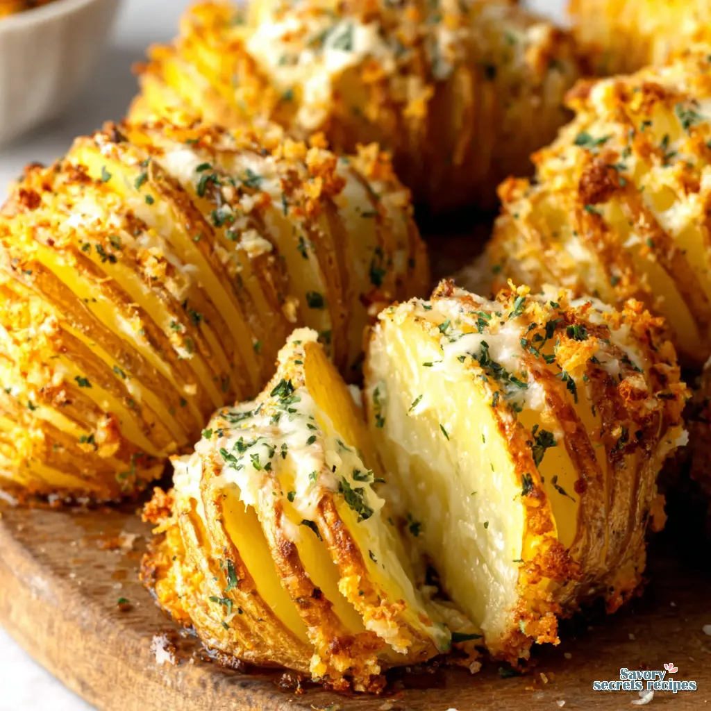 crispy parmesan hasselback potatoes - variation 4
