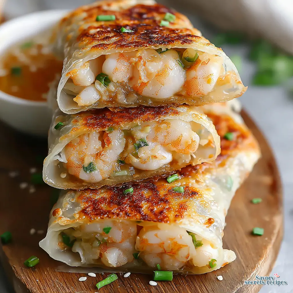 crispy shrimp rice paper dumplings final presentation