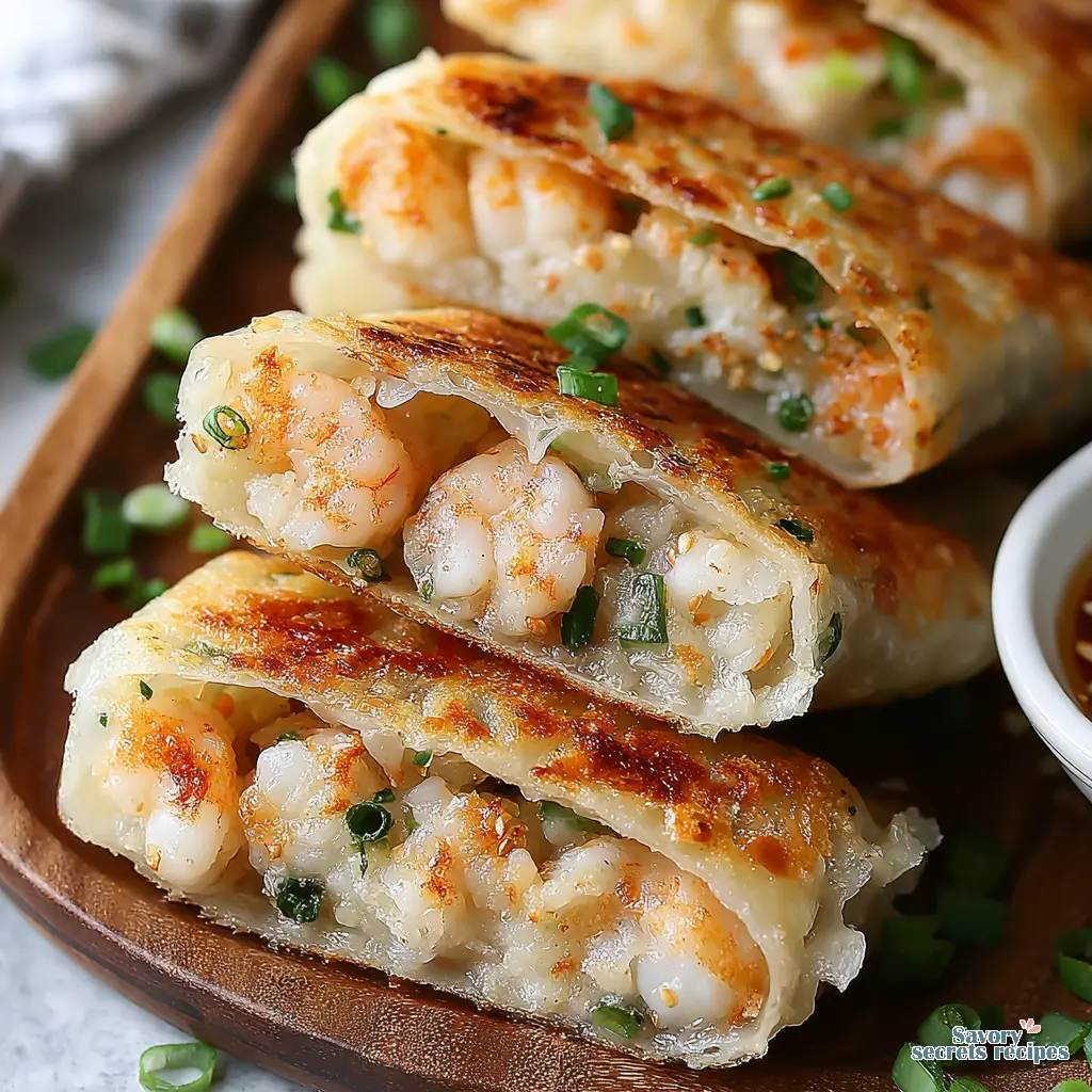 crispy shrimp rice paper dumplings - variation 4