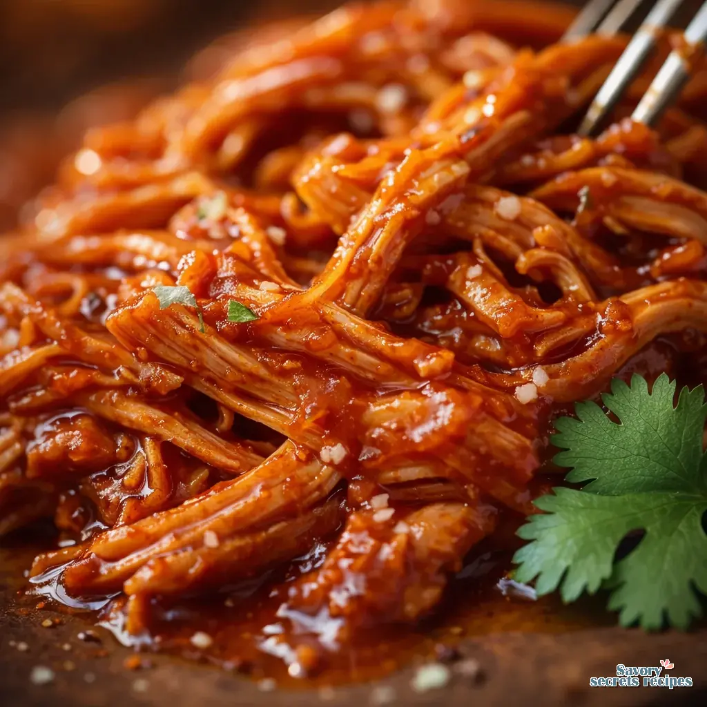 crockpot chicken tacos close up