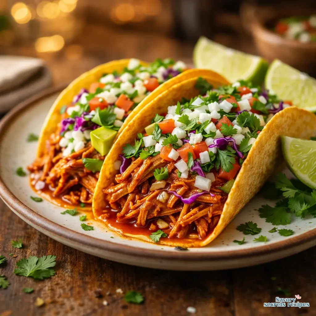 crockpot chicken tacos final presentation