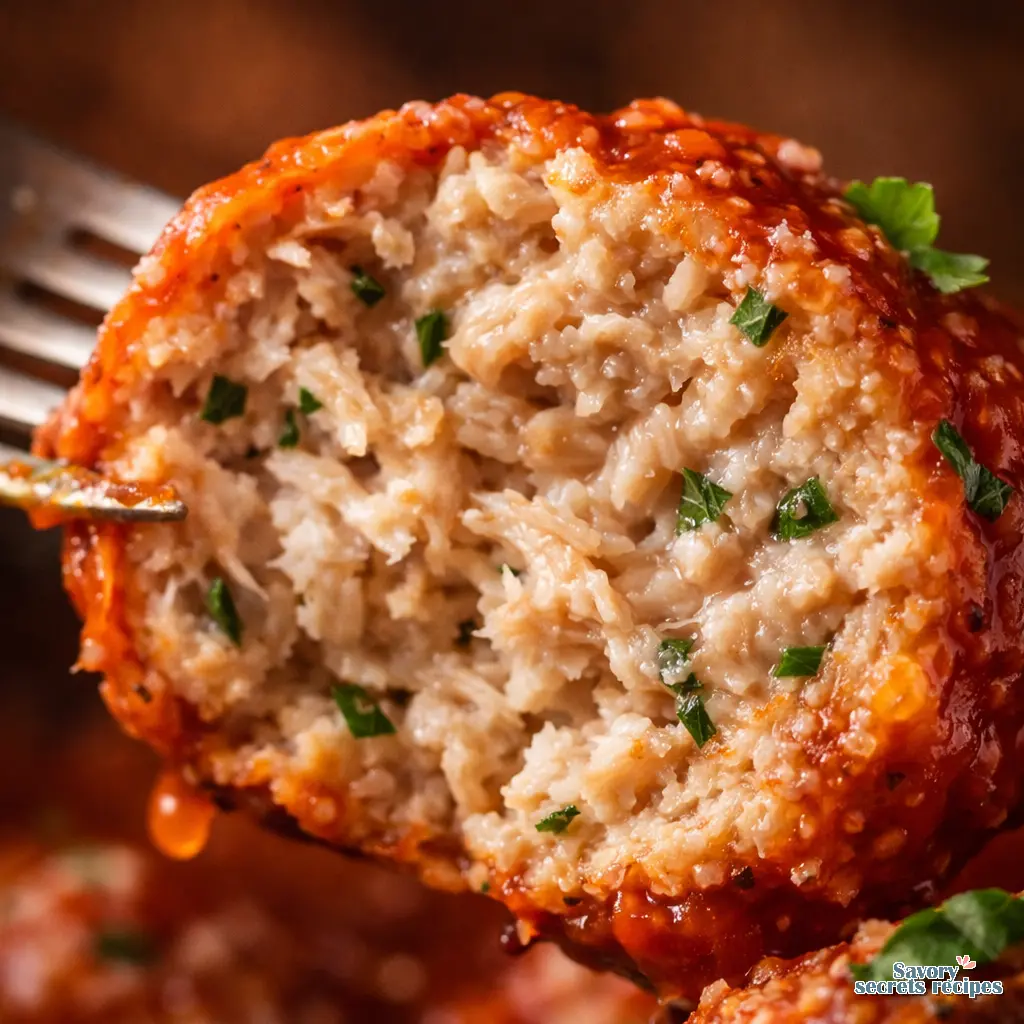 crockpot turkey meatballs close up
