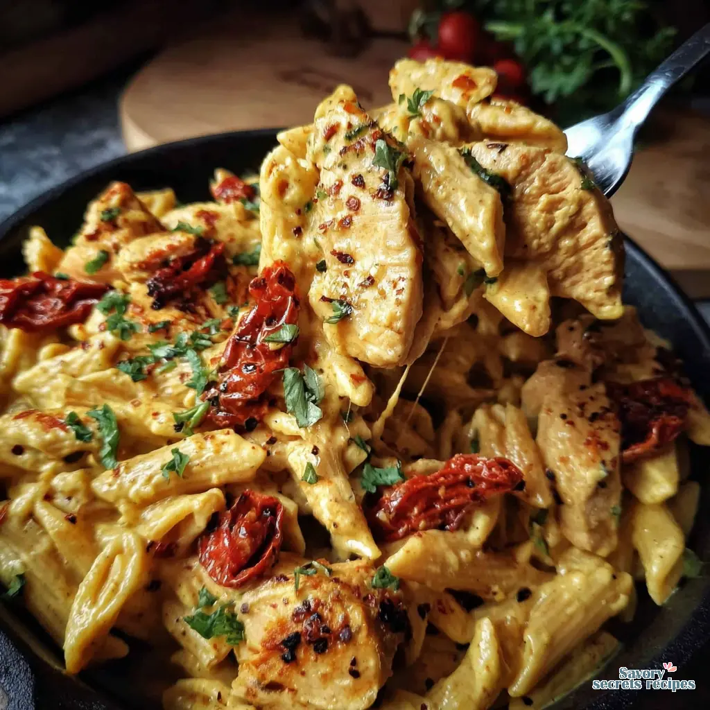 dairy free marry me chicken pasta - variation 4