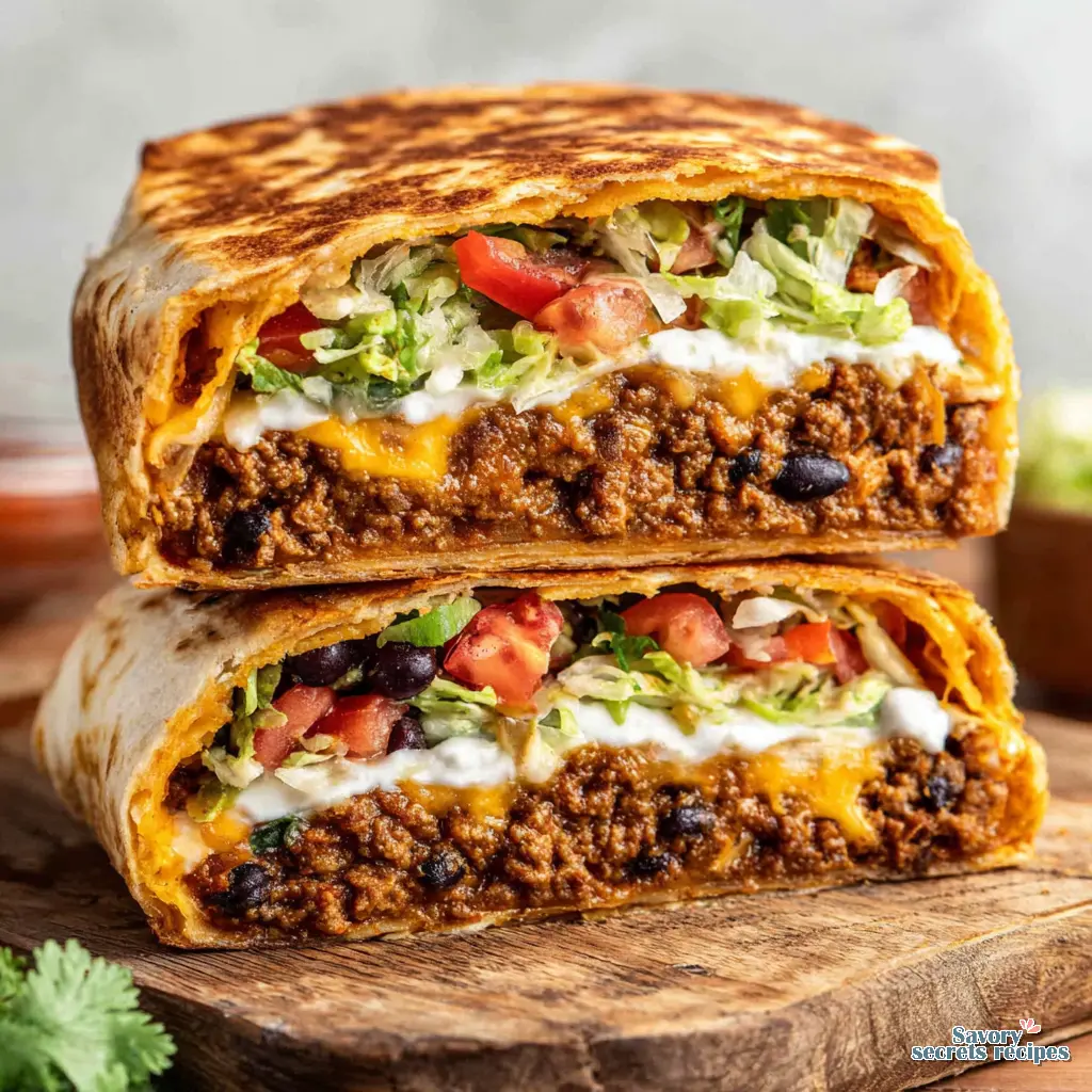 doritos crunchwrap supreme recipe close up