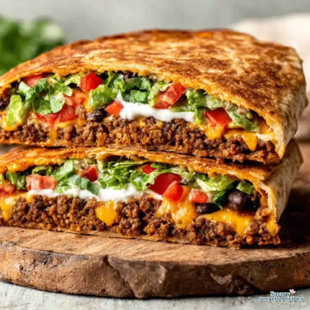 doritos crunchwrap supreme recipe final presentation