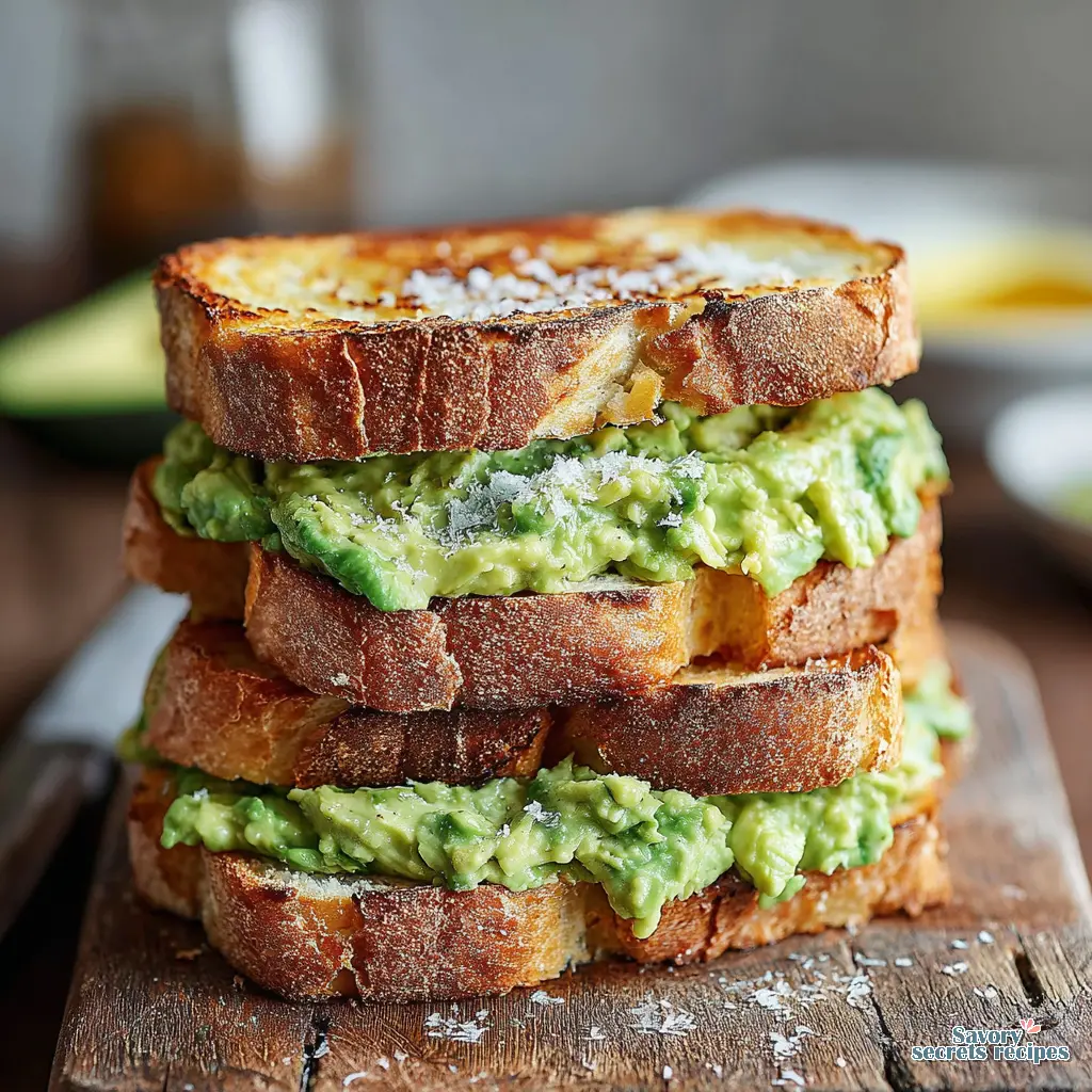 easy avocado toast recipe close up