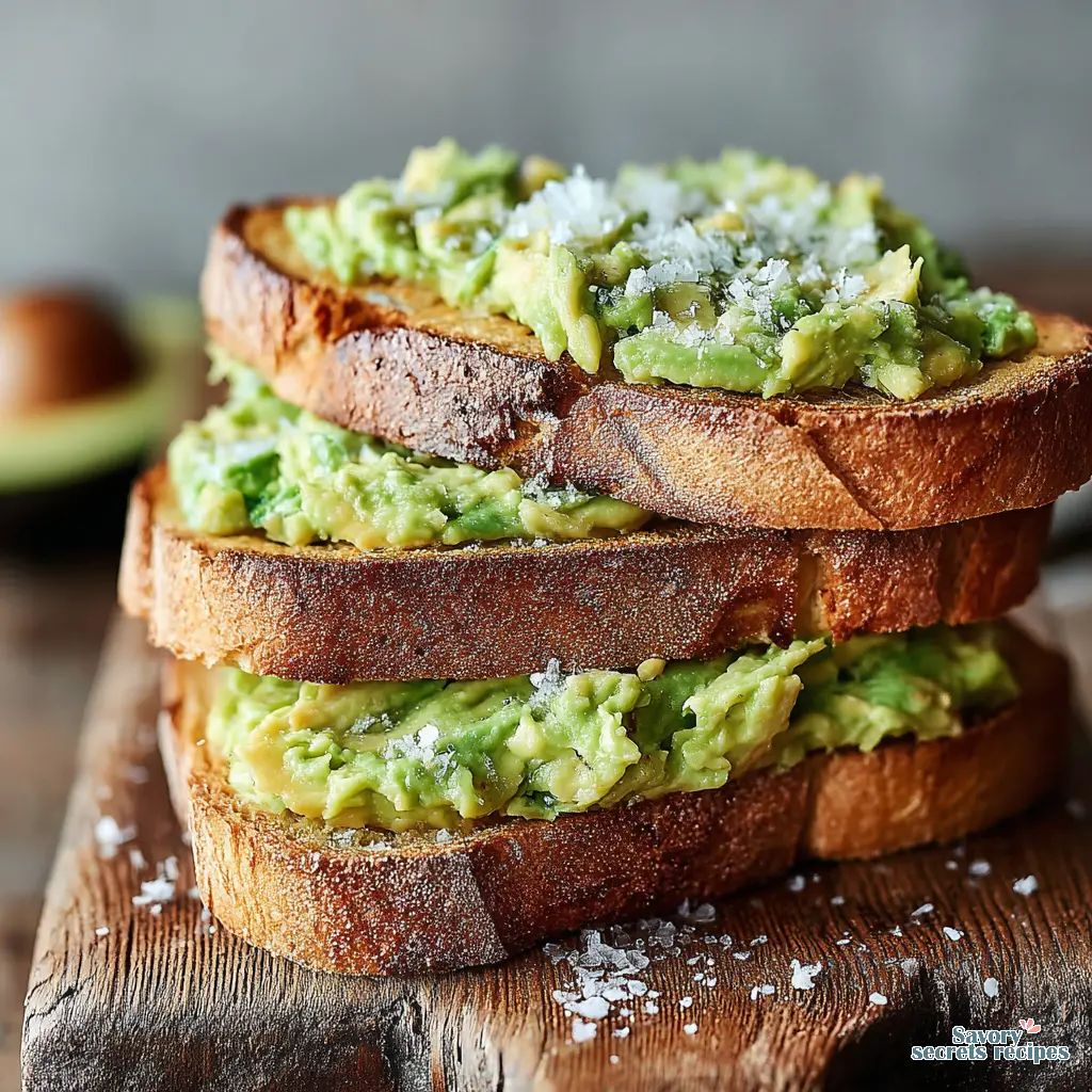 easy avocado toast recipe final presentation