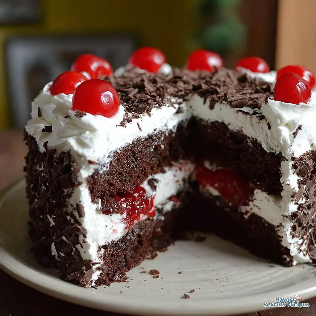 Simple 9x13 black forest cake is the best