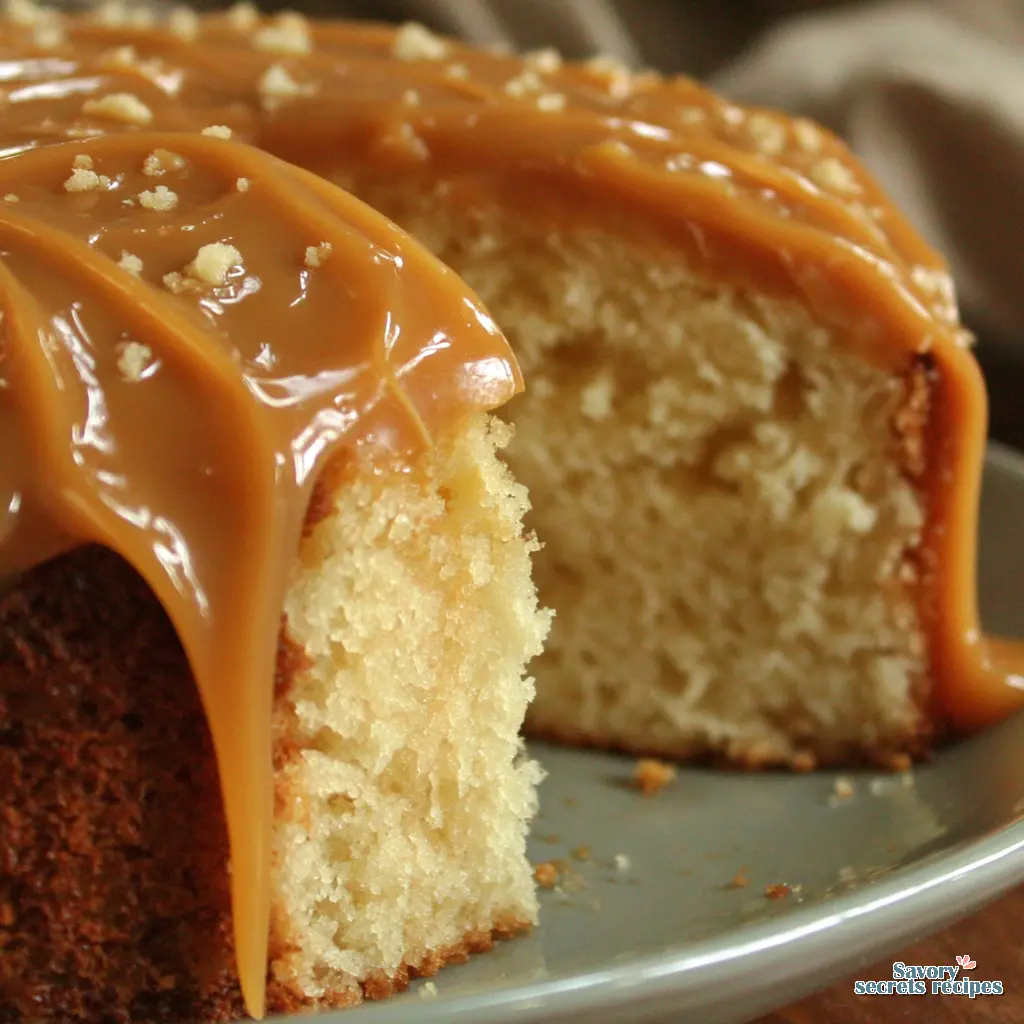easy caramel cake from box mix - variation 4