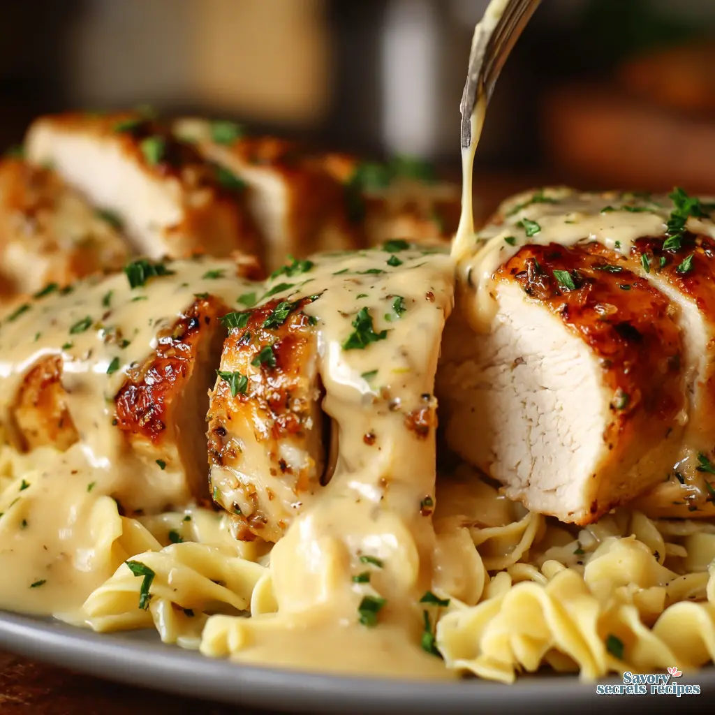 easy chicken dinner close up