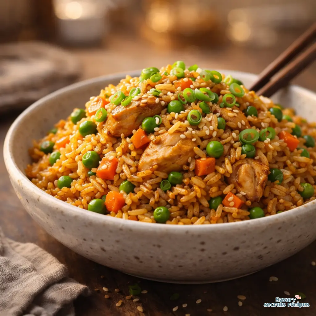 easy chicken fried rice final presentation