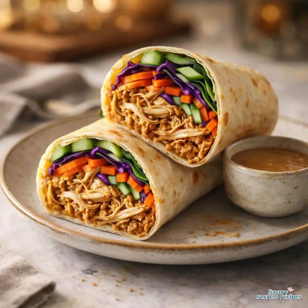 easy chicken lunch wrap final presentation