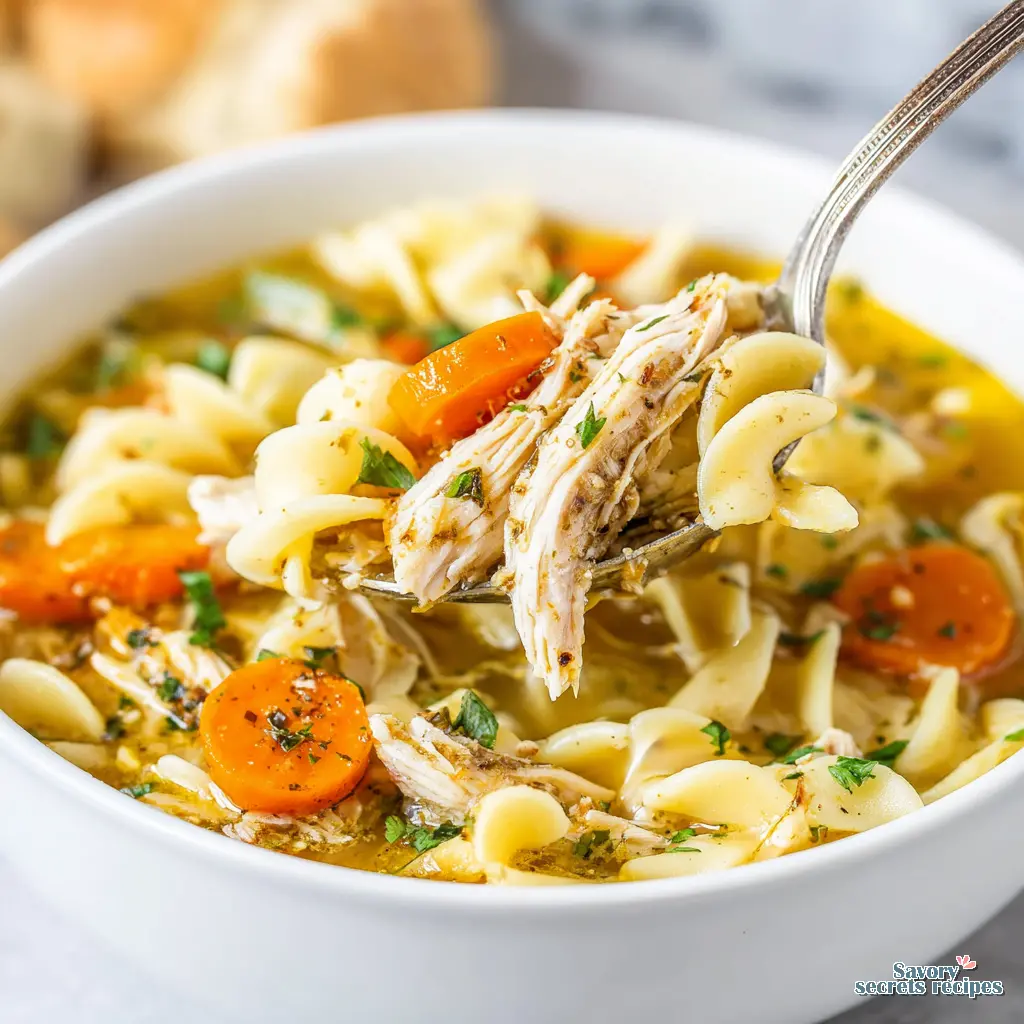 easy chicken noodle soup final presentation