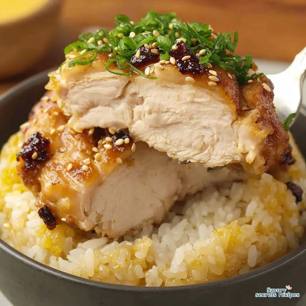 easy chicken rice bowl final presentation