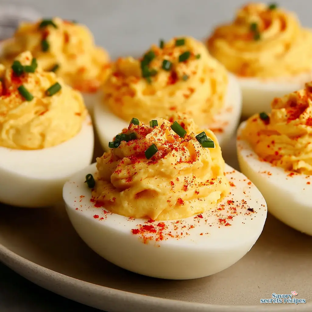 easy deviled eggs recipe - variation 4