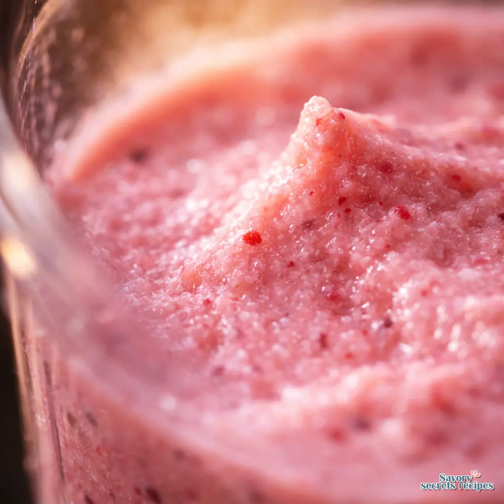 easy fruit smoothie close up