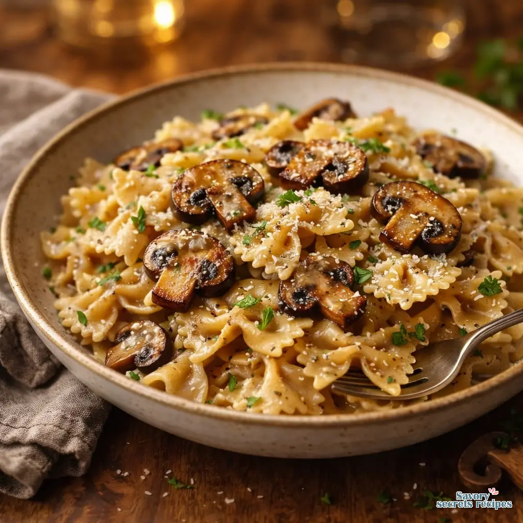 easy mushroom dinner final presentation