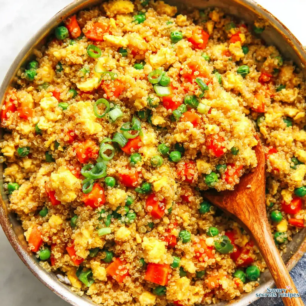 easy quinoa recipe close up