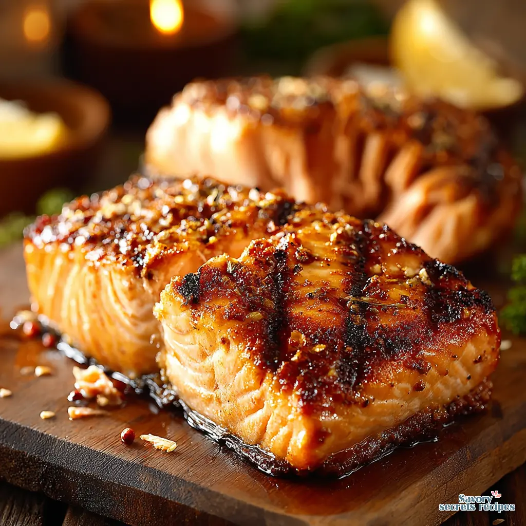 easy salmon grill recipe close up