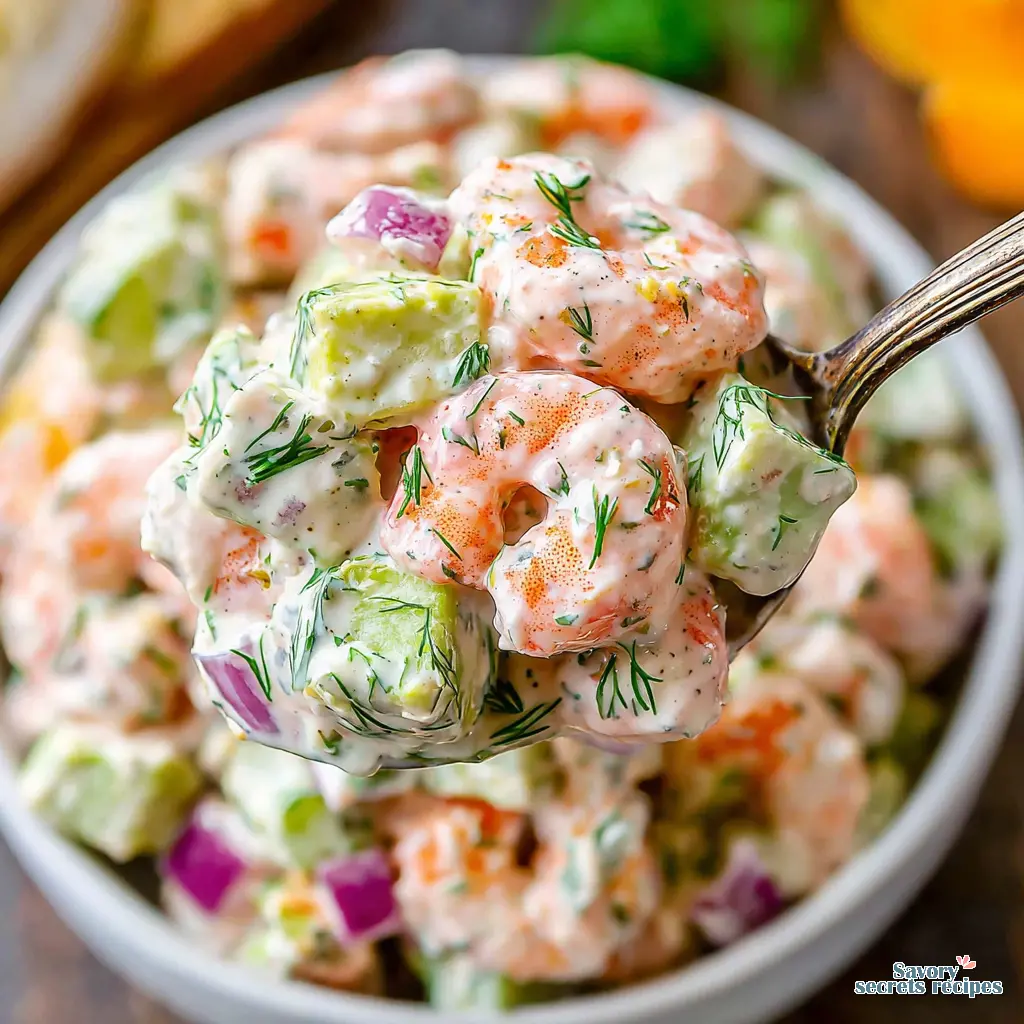 easy shrimp salad recipe final presentation