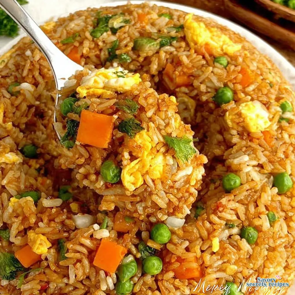 easy veggie fried rice final presentation