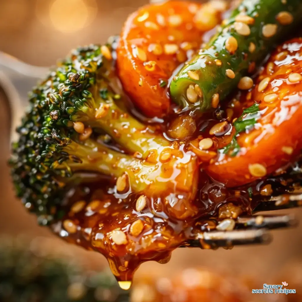 easy veggie stir fry close up