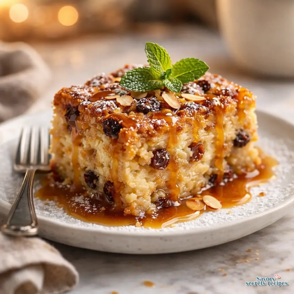 eggless bread pudding recipe final presentation