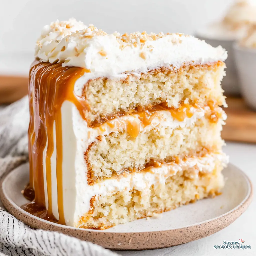 eggless caramel cake recipe final presentation