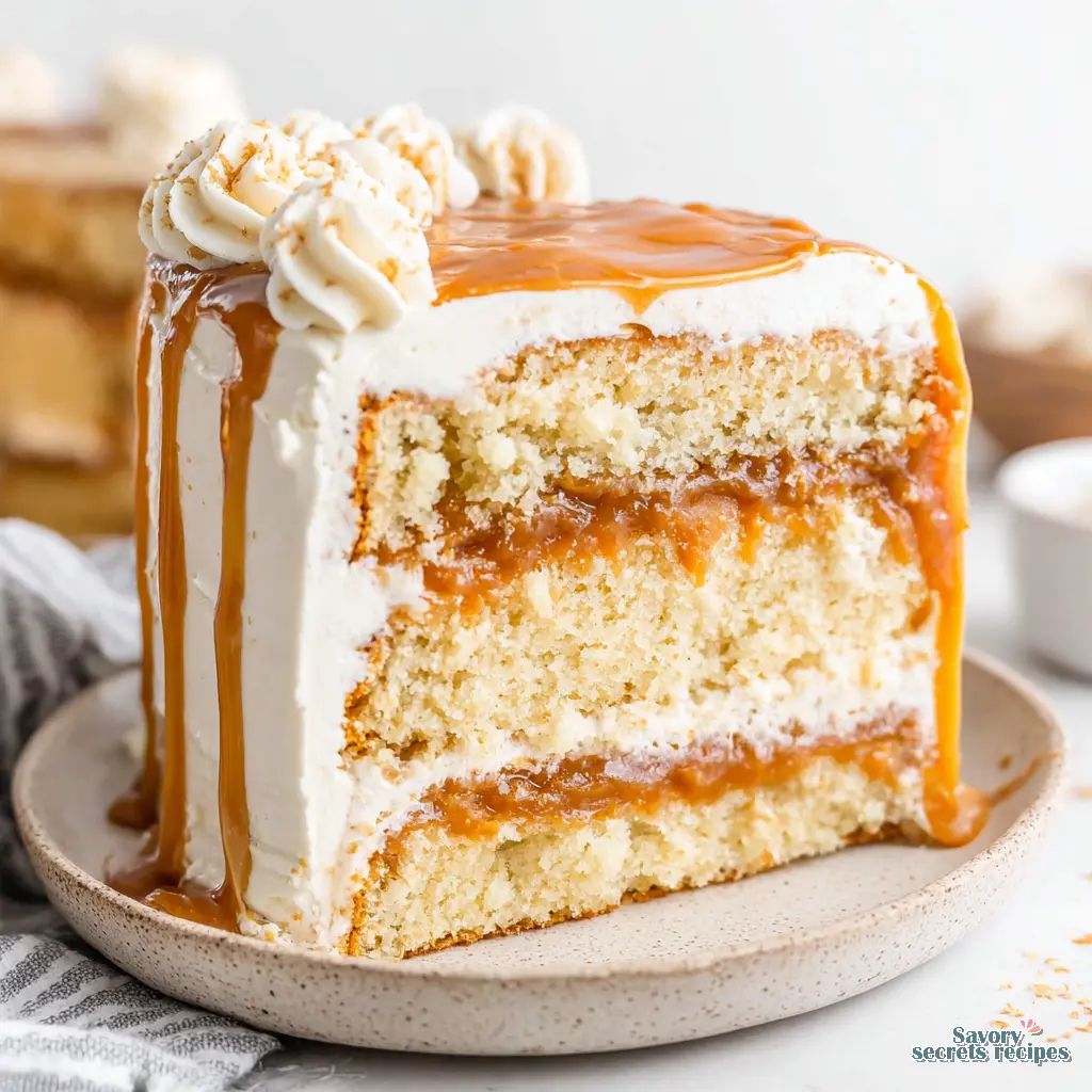 eggless caramel cake recipe - variation 4