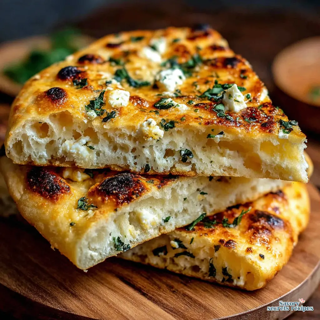 eggless cottage cheese flatbread recipe close up