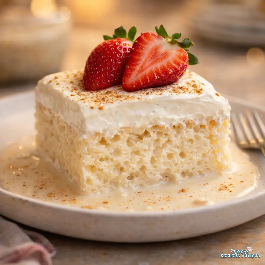 eggless tres leches cake recipe final presentation