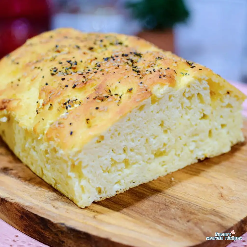 everything bagel cottage cheese flatbread close up
